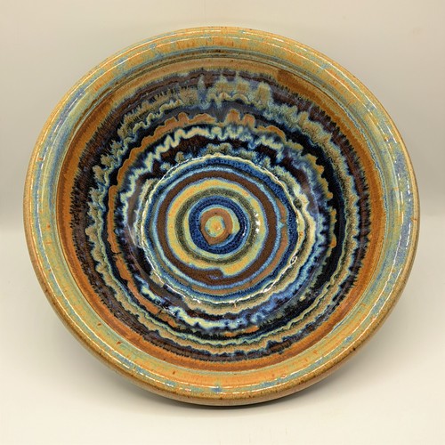 #230131 Bowl Multi-Color Swirl 11x4 $28 at Hunter Wolff Gallery